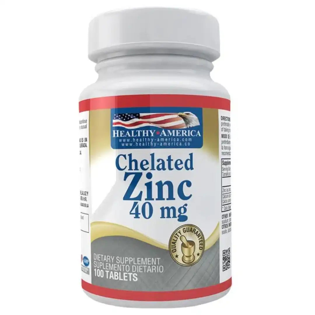 Zinc 100 Capsulas 40 Mg Healthy America
