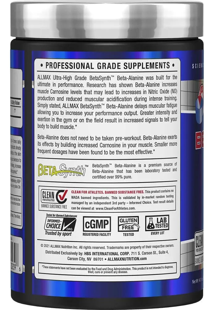 Beta-alanina 125 servicios AllMax Nutrition