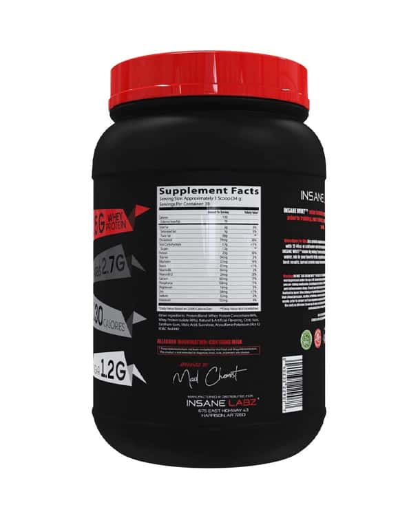 Insane Whey Protein 2 Libras Insane Labz