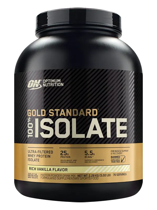 100% Isolate Gold Standard Optimum Nutrition 5 Libras
