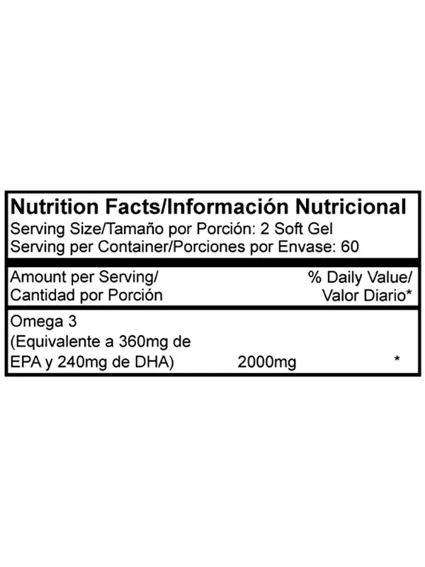 Omega 3 - 120 Cap 2000 Mg Proscience