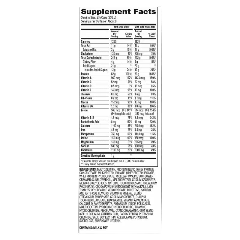 Proteína Super Mass Gainer 6 Libras Dymatize