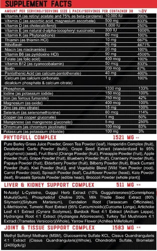 Survivor Pack 30 Sobres Multivitamínico Elitepharma