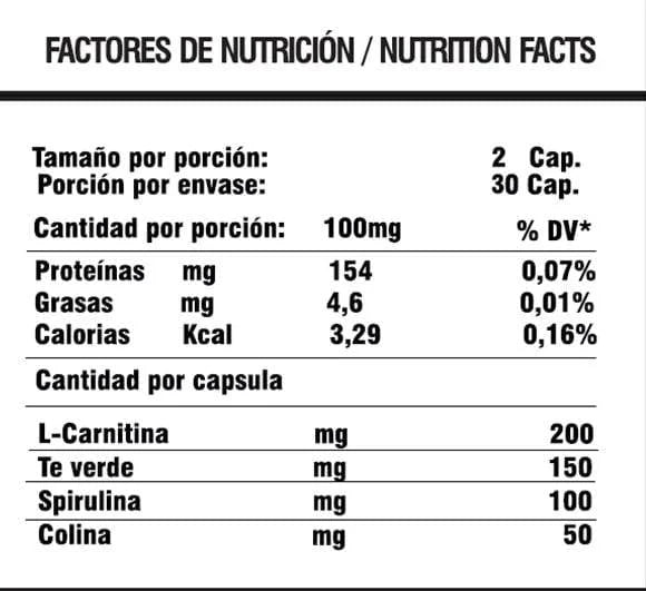 Emagrass L Carnitine 60 Cápsulas – Quemador De Grasa Natural