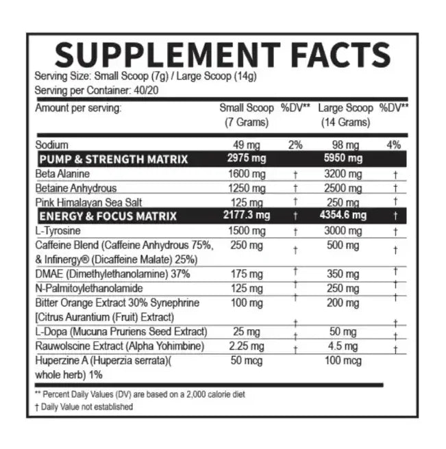 Venom Inferno 40 Servicios Dragon Pharma