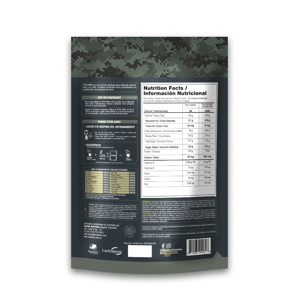 Titan Army 2 Libras Vitanas Sport