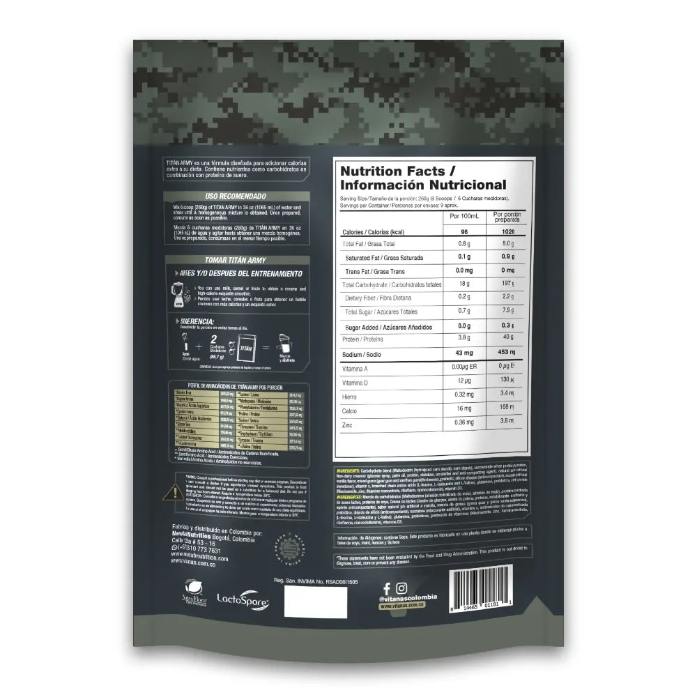 Titan Army 5 Libras Vitanas Sport