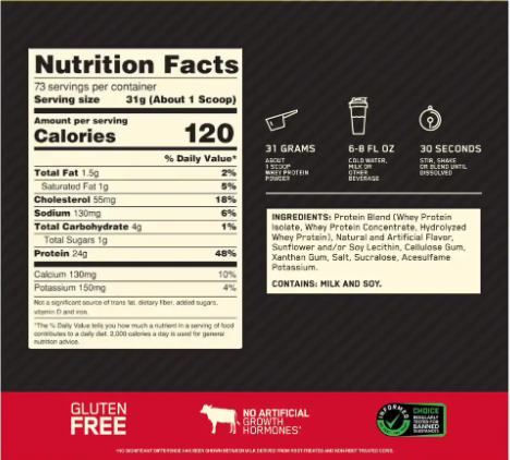 Whey Gold Standard 5 Libras Optimum Nutrition